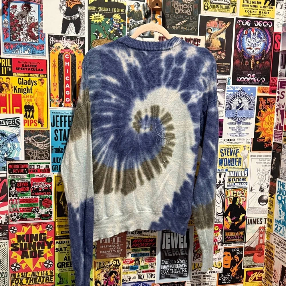 Spiritual Gangster Blue Tie-Dye Sweater - Picture 4 of 4